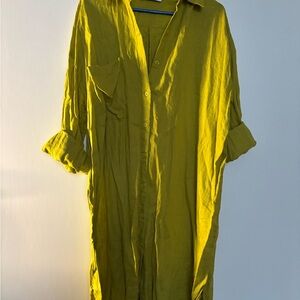 Zara Women’s button down shirt dress